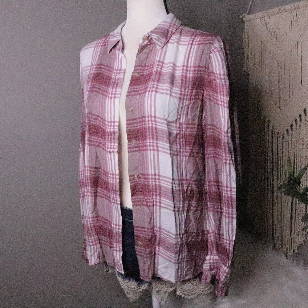 Como Vintage‎ | Plaid Button Up Shirt Medium